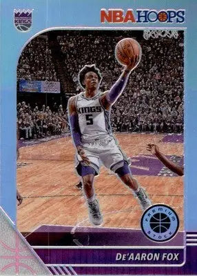 De’Aaron Fox - 2019-20 Hoops Premium Stock - #165 - Prizms Silver Basketball - Basketball Card Single