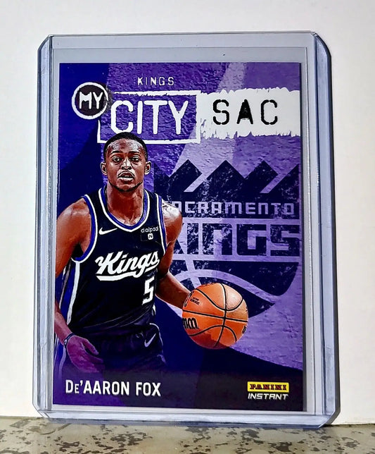 De’Aaron Fox 2023-24 Panini NBA #20 MyCity Basketball Card Kings 1/543