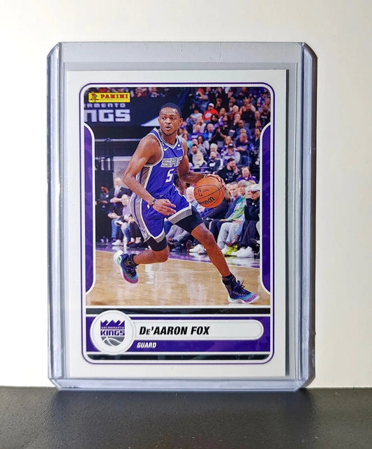 De’Aaron Fox 2023-24 Panini NBA #42 Sticker Card Sacramento Kings - Basketball Card Single