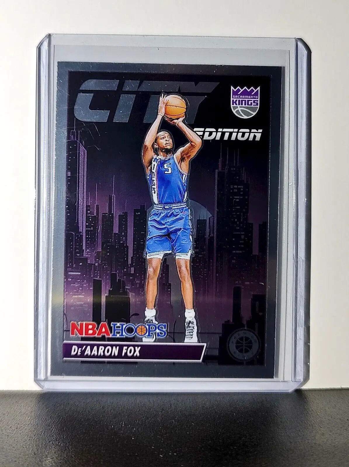 De’Aaron Fox 2023-24 Panini Premium Stock NBA Hoops City Edition #24 Card Kings - Basketball Card Single
