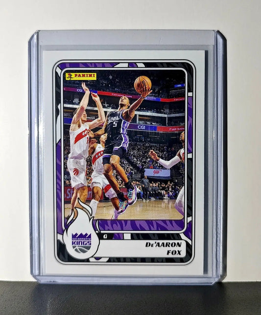 De’Aaron Fox 2024-25 Panini NBA #37 Sticker Card Sacramento Kings
