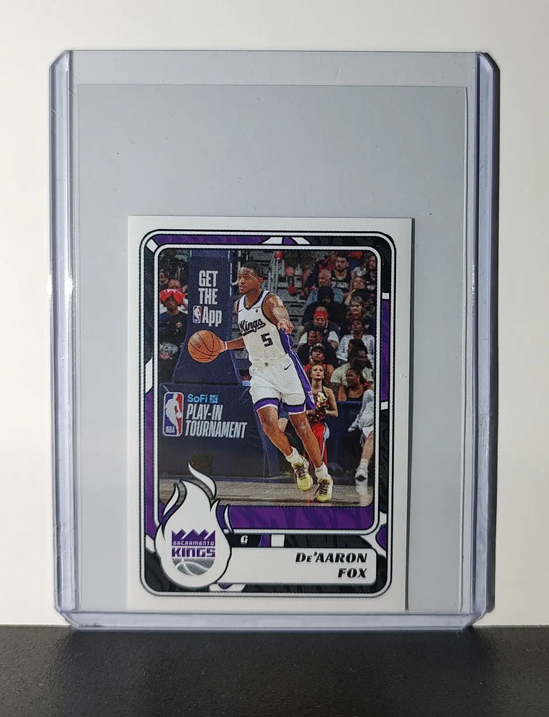 De’Aaron Fox 2024-25 Panini NBA #450 Sticker Card Sacramento Kings