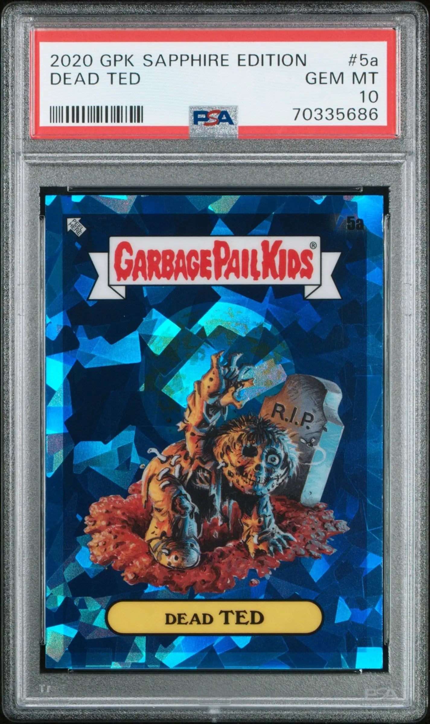 Dead Ted 2020 Topps Garbage Pail Kids Sapphire #5a PSA 10 Gem Mint 5686 - Non-Sports Card Single