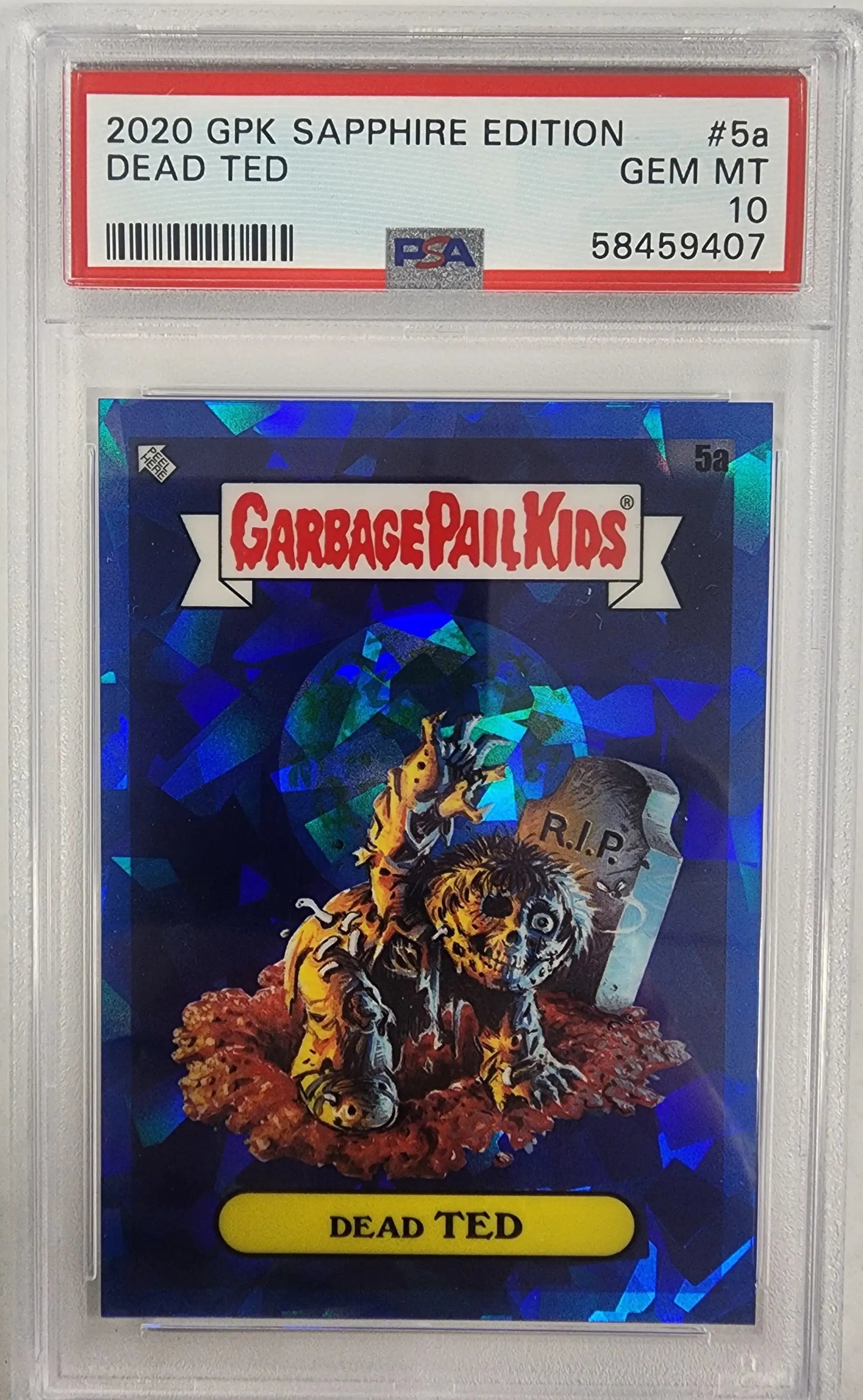Dead Ted 2020 Topps Garbage Pail Kids Sapphire #5a PSA 10 Gem Mint 9407 - Non-Sports Card Single