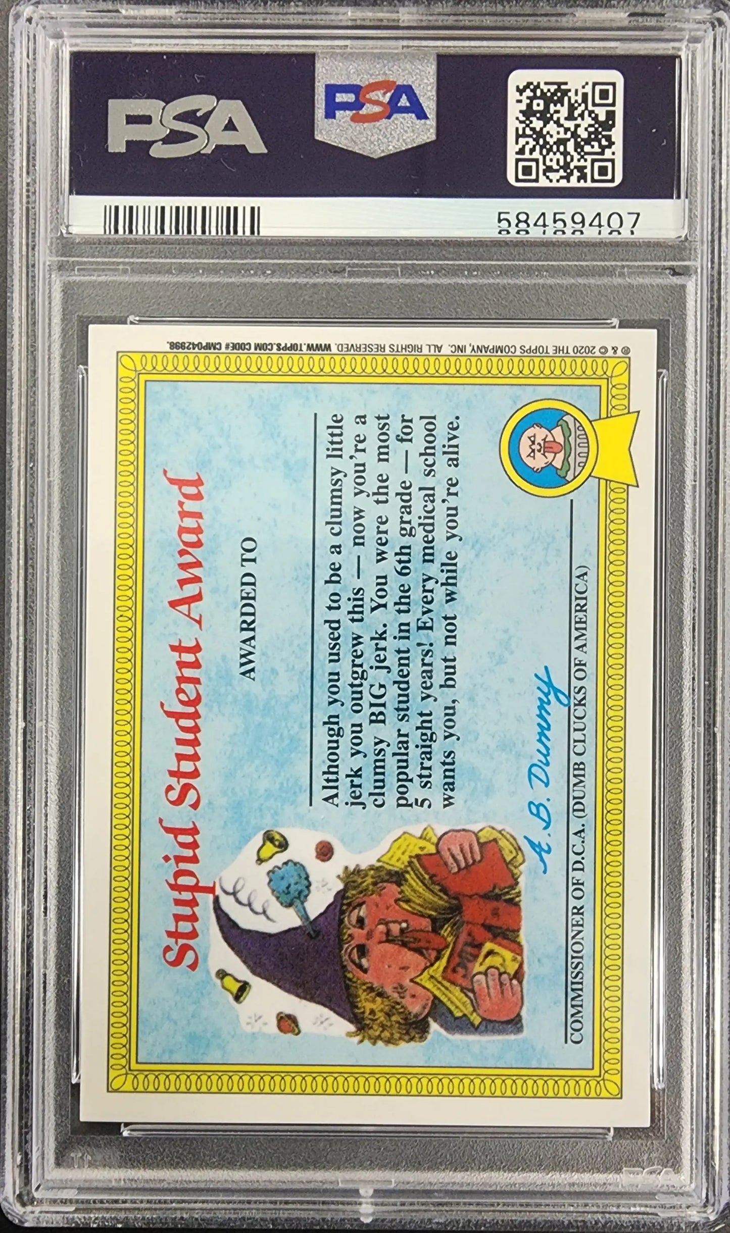 Dead Ted 2020 Topps Garbage Pail Kids Sapphire #5a PSA 10 Gem Mint 9407 - Non-Sports Card Single