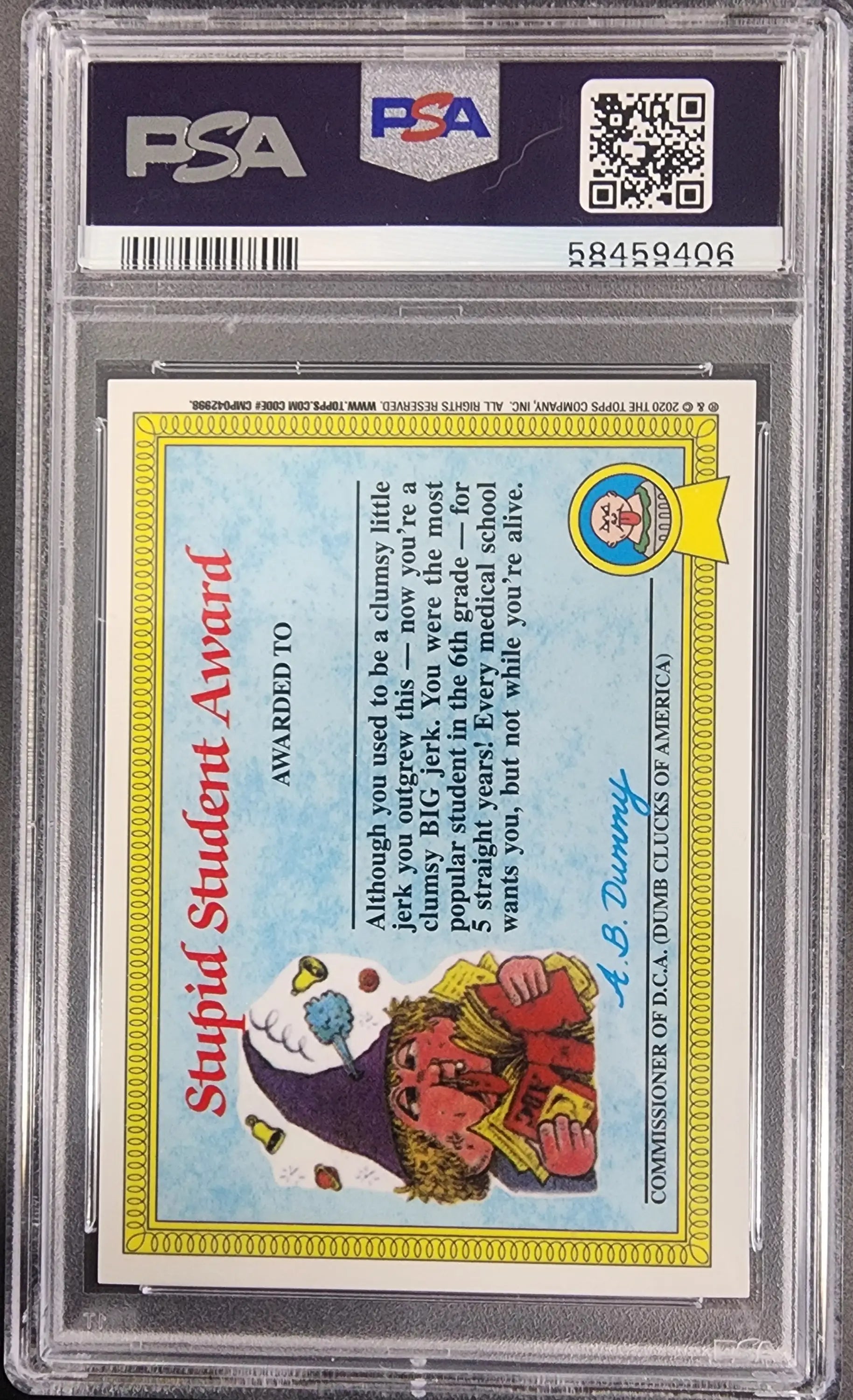 Dead Ted 2020 Topps Garbage Pail Kids Sapphire #5a PSA 10 Gem Mint 9406 - Non-Sports Card Single