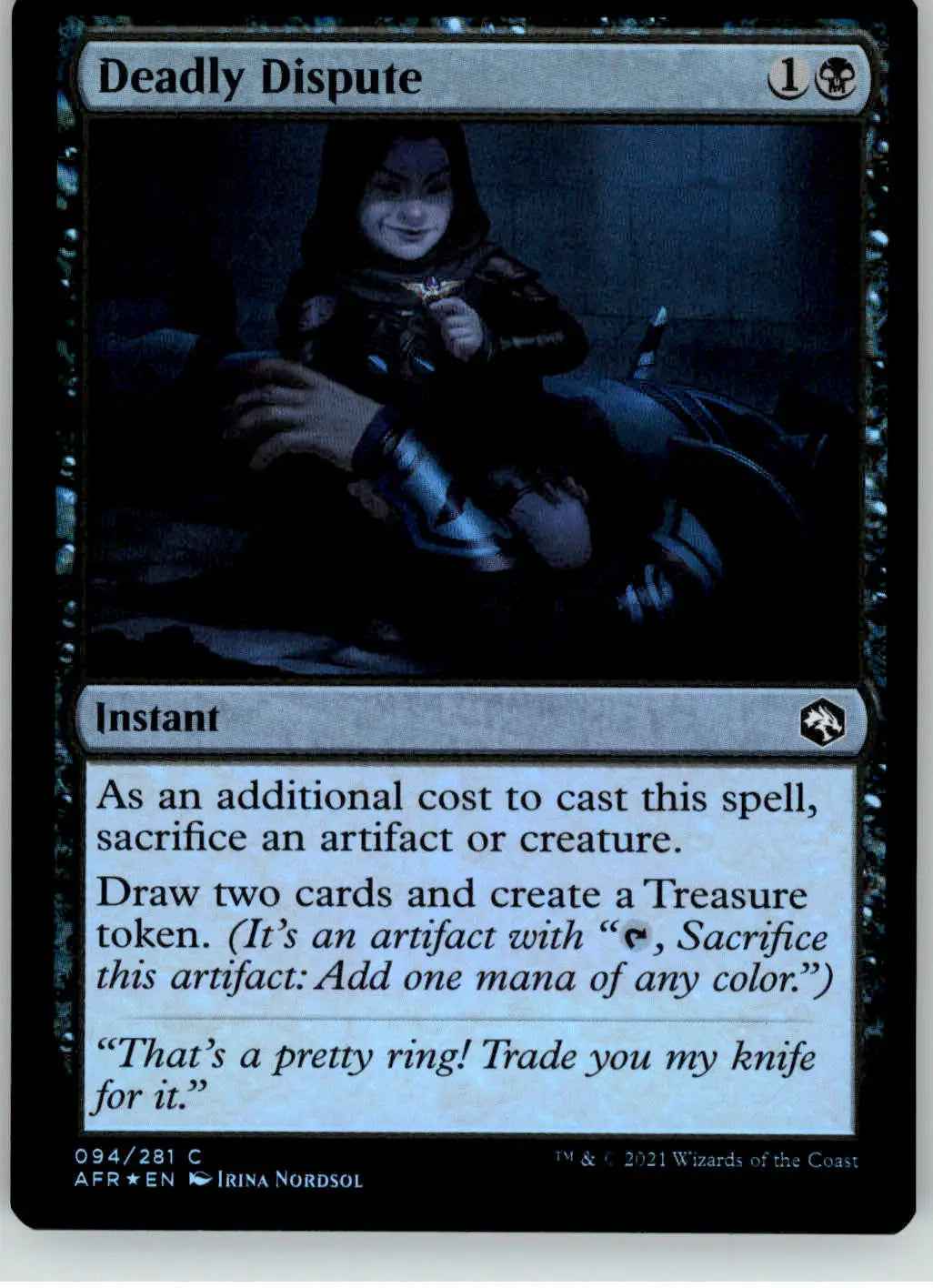 Deadly Dispute - Adventures in the Forgotten Realms - 94 - Foil NM Magic - Magic Card Single