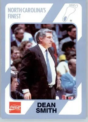 Dean Smith - 1989 Collegiate Collection North Carolina’s Finest - #5 - Basketball Card Single