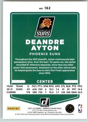 Deandre Ayton - 2021-22 Donruss - #162 - Basketball - Basketball Card Single