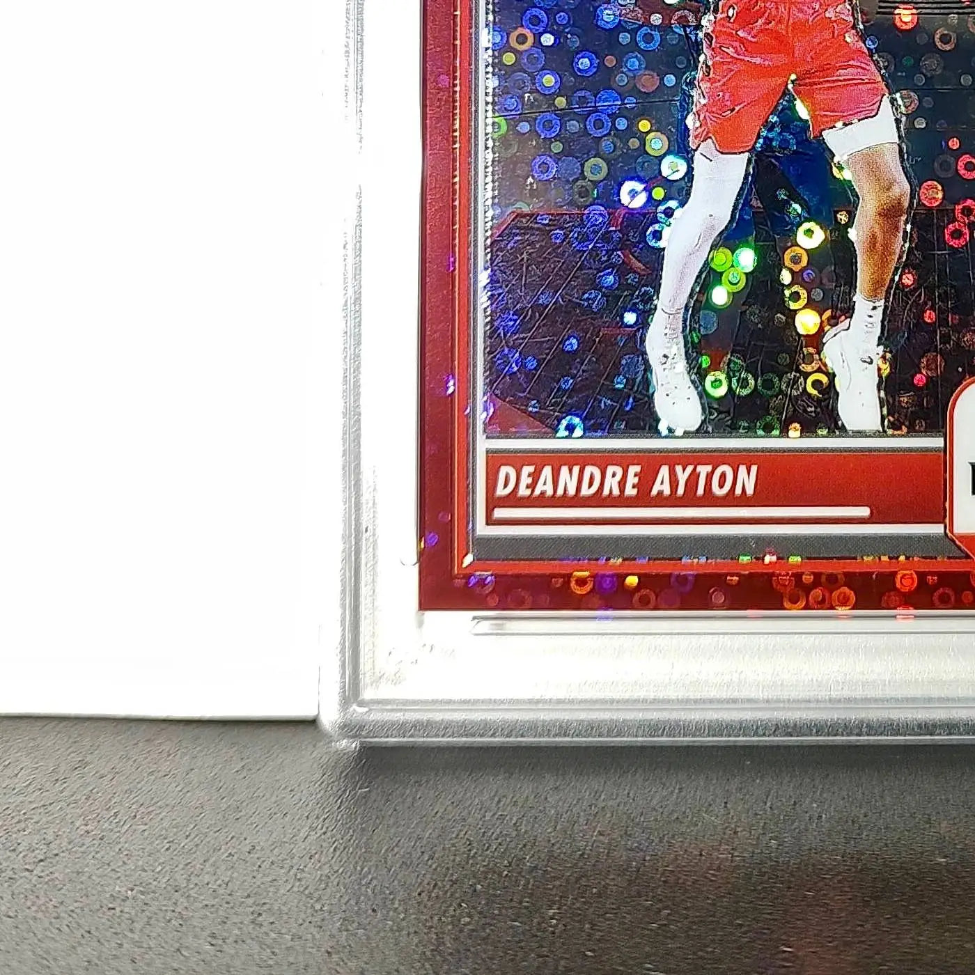 DeAndre Ayton 2023 Panini Hoops Premium #11 114/149 Red Disco Prizm PSA 9 Mint