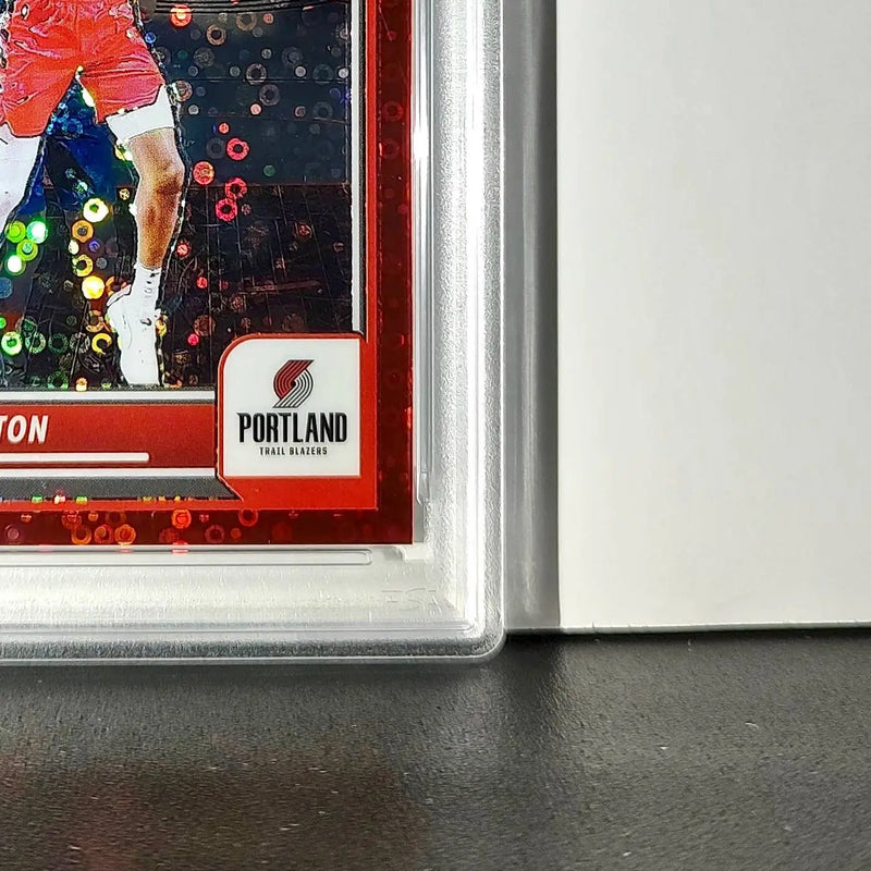 DeAndre Ayton 2023 Panini Hoops Premium #11 114/149 Red Disco Prizm PSA 9 Mint