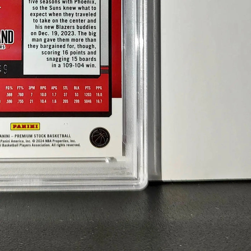 DeAndre Ayton 2023 Panini Hoops Premium #11 114/149 Red Disco Prizm PSA 9 Mint