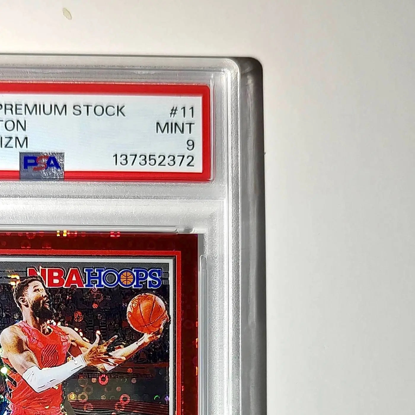 DeAndre Ayton 2023 Panini Hoops Premium #11 114/149 Red Disco Prizm PSA 9 Mint