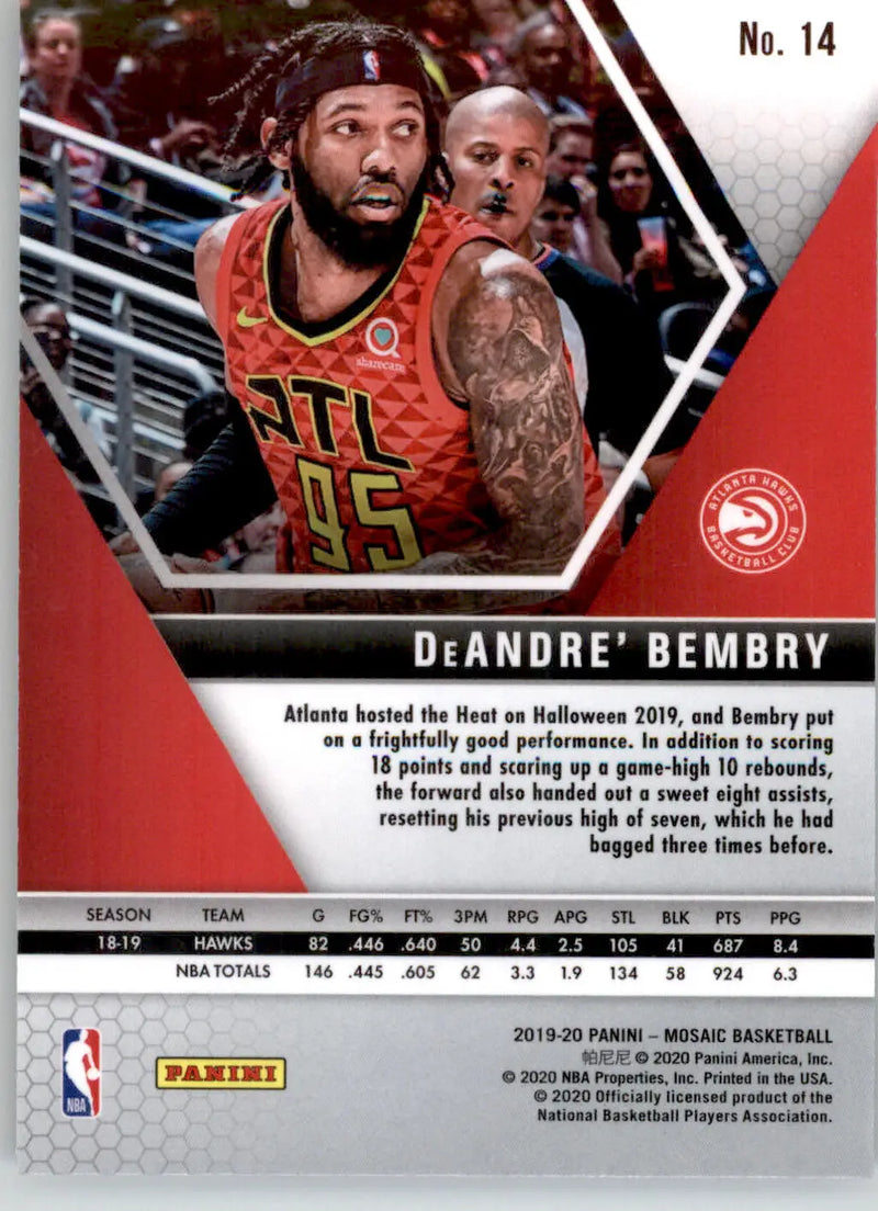 DeAndre’ Bembry - 2019-20 Panini Mosaic - #14 - Basketball - Basketball Card Single