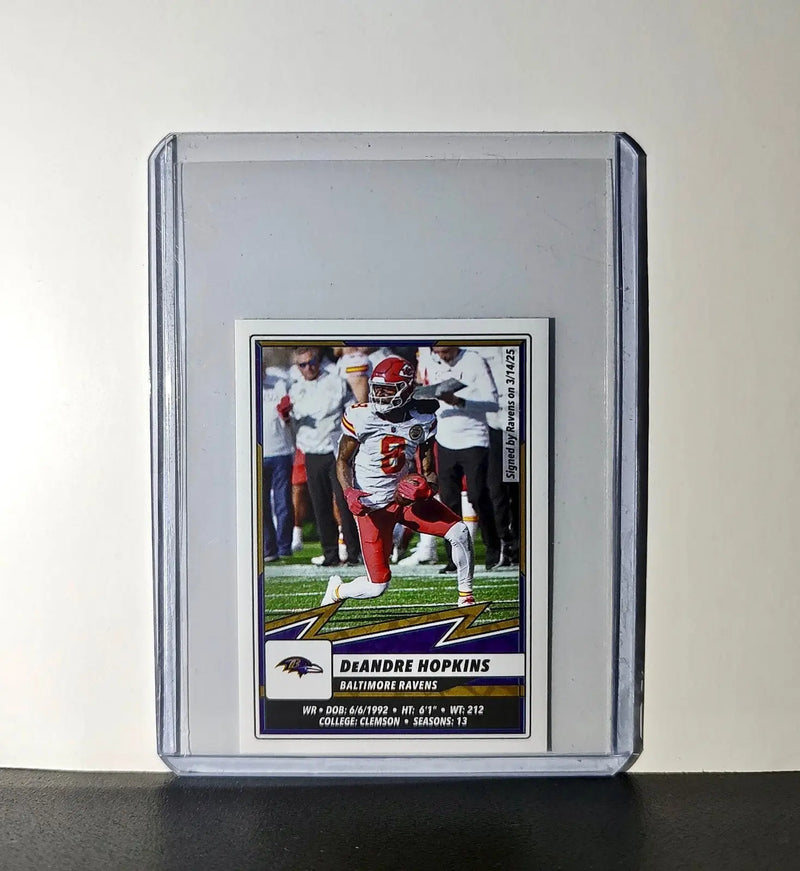 DeAndre Hopkins 2025 Panini NFL #109 Sticker Baltimore Ravens