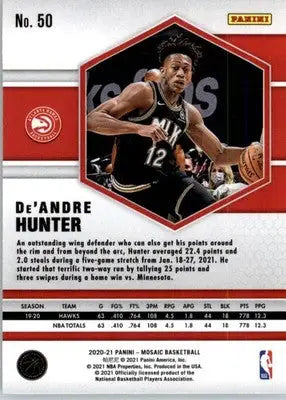 De’Andre Hunter - 2020-21 Panini Mosaic - #50 - Basketball - Basketball Card Single