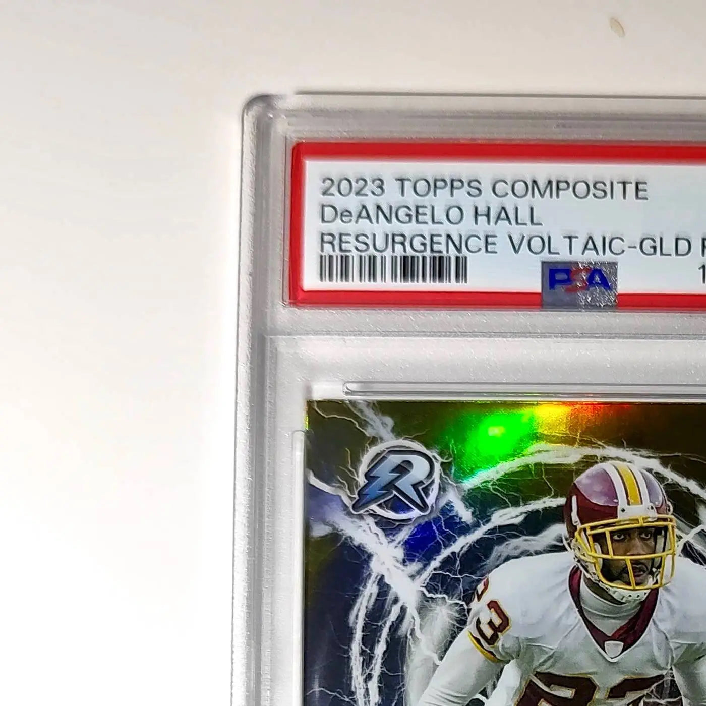 DeAngelo Hall 2023 Topps Resurgence Voltaic 29/50 Gold Power Surge PSA 10 Gem