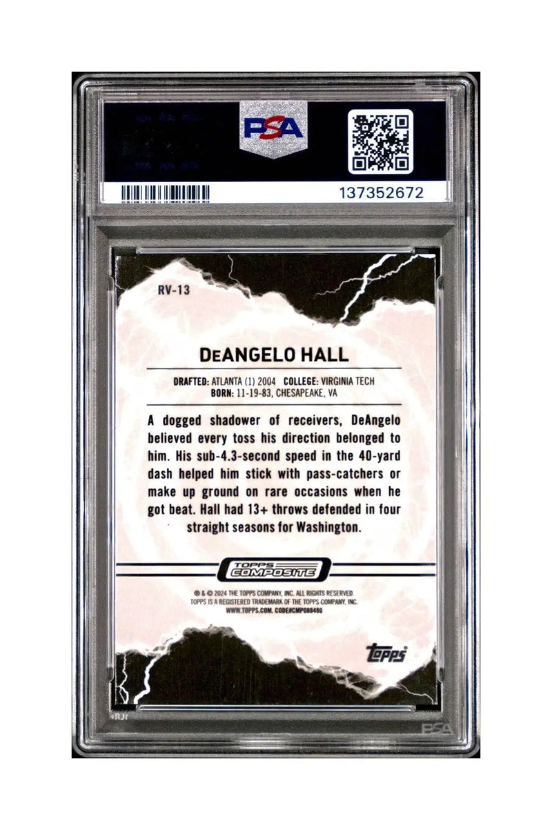 DeAngelo Hall 2023 Topps Resurgence Voltaic 29/50 Gold Power Surge PSA 10 Gem