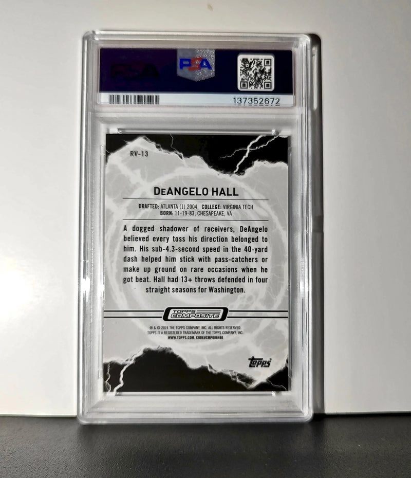 DeAngelo Hall 2023 Topps Resurgence Voltaic 29/50 Gold Power Surge PSA 10 Gem