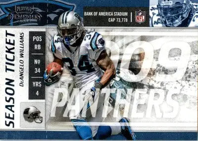 DeAngelo Williams - 2009 Playoff Contenders - #14 - Football - Football Card Single