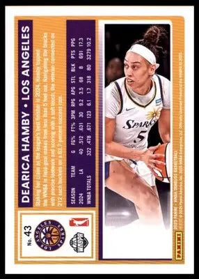 Dearica Hamby Base Donruss WNBA 43 NM - Basketball Card Single