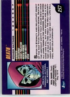 Death - 1992 Impel Marvel Universe - NM - #157 - Marvel Card Single