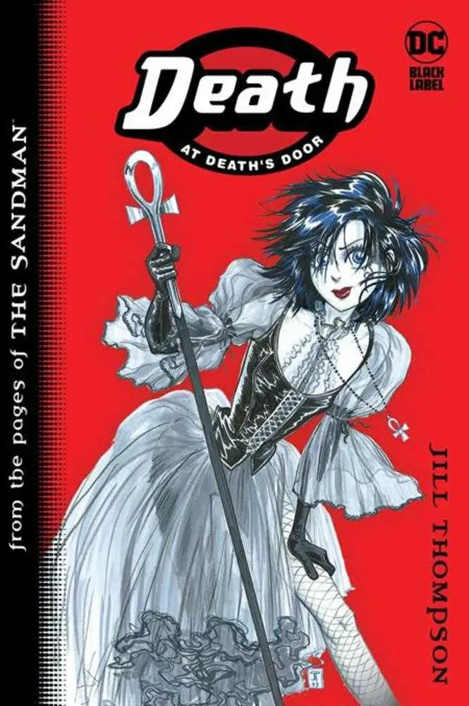 Comic book cover of Death At Deaths Door TPB 2024 Edition featuring Neil Gaiman’s mists storyline