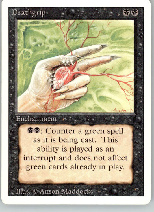 Deathgrip - Revised Edition - MP Magic: The Gathering - Magic Card Single