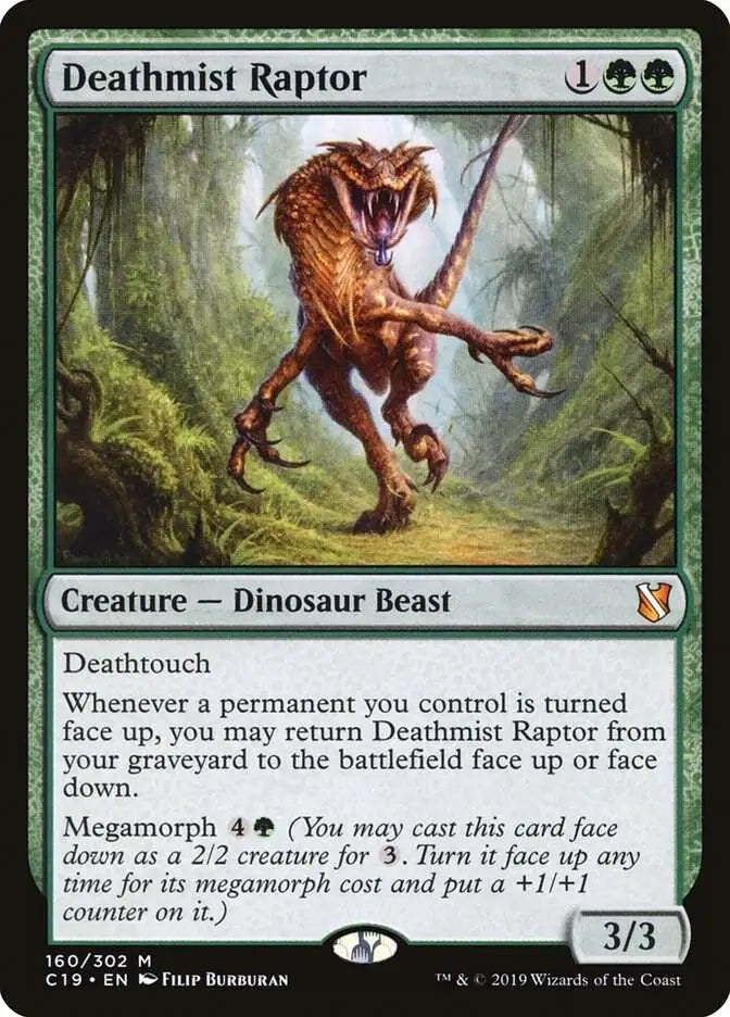 Deathmist Raptor - Commander 2019 - 160 - MP Magic: The Gathering - Magic Card Single