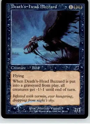 Death’s-Head Buzzard - Scourge - 63 - Foil MP Magic: The Gathering - Magic Card Single