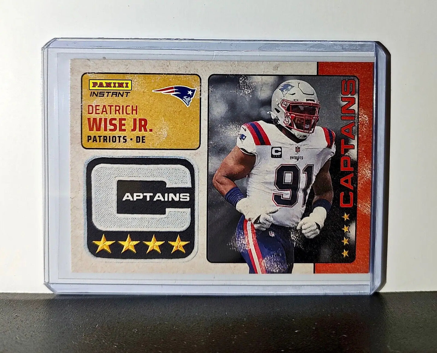 Deatrich Wise Jr. 2024 Panini Captains NFL #20 Card New England Patriots 1/351 - Football Card Single