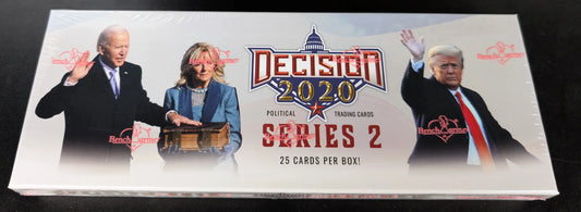 Decision 2020 Series 2 Election Political Factory Sealed Trading Card Box - Entertainment Card Box