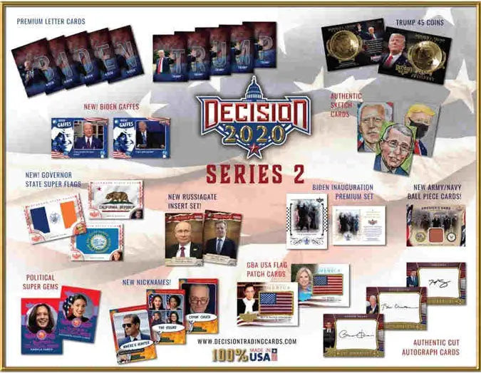 Decision 2020 Series 2 Election Political Factory Sealed Trading Card Box - Non-Sports Card Box