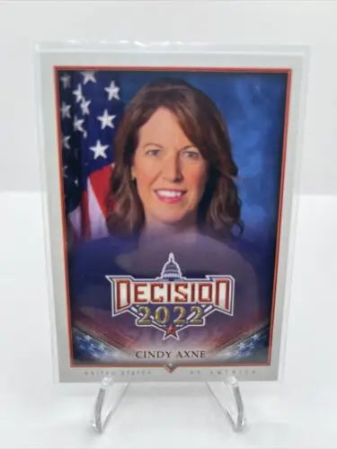 Cindy Axne trading card from the Decision 2022 non-sport trading series