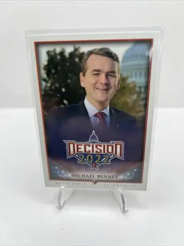 Michael Bennet trading card for Decision 2022, featuring Michael Bennet Card #15