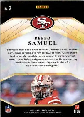 Deebo Samuel - 2020 Panini Prizm - #3 - Brilliance Football - Football Card Single