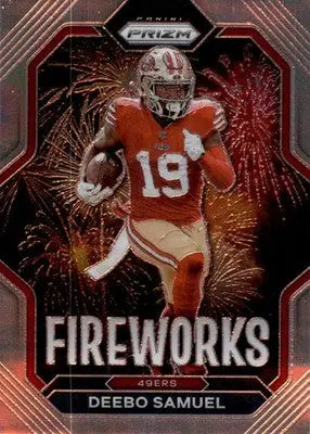 Deebo Samuel - 2022 Panini Prizm - #F-17 - Fireworks Football - Football Card Single