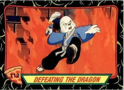 Defeating the Dragon - 1989 Topps Teenage Mutant Ninja Turtles - #112 - Non-Sports Card Single