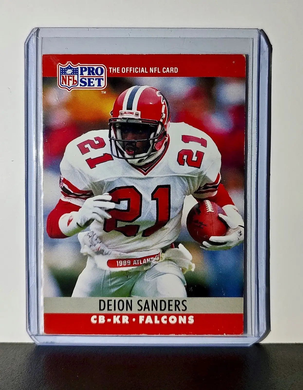 Deion Sanders 1990 Pro Set NFL #36 Card Atlanta Falcons