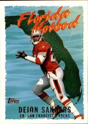Deion Sanders - 1995 Topps - #FH1 - Florida Hotbed Football - Football Card Single