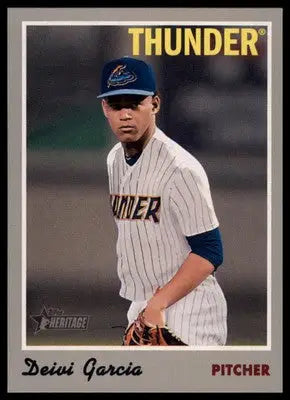 Deivi Garcia 2019 Topps Heritage Minor League #37 Trenton Thunder - Baseball Card Single