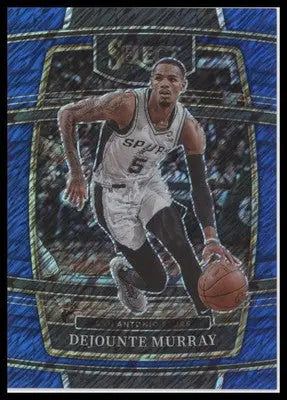 Dejounte Murray 2021-22 Panini Select Blue Shimmer Prizms #43 San Antonio Spurs - Basketball Card Single