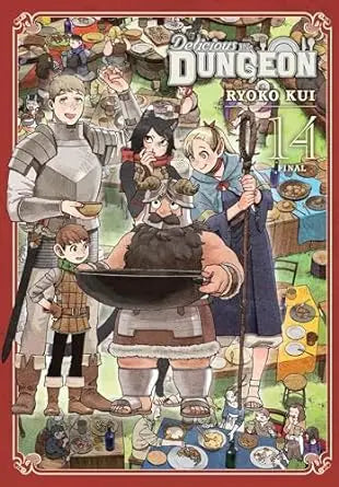 Delicious in Dungeon manga volume 14 showing the dungeon volume cover art