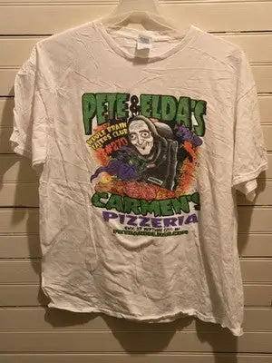 Delta Pro Weight Shirt Mens XL White Pete Eldas Carmen Pizzeria Short Sleeve - Apparel