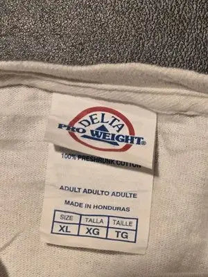 Delta Pro Weight Shirt Mens XL White Pete Eldas Carmen Pizzeria Short Sleeve - Apparel