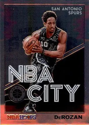 DeMar DeRozan - 2019-20 Hoops Premium Stock - #15 - NBA City Basketball - Basketball Card Single