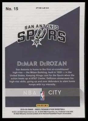 DeMar DeRozan 2019-20 Hoops Premium Stock NBA City Red #15 San Antonio Spurs - Basketball Card Single