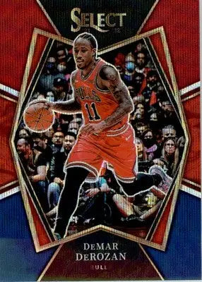 DeMar DeRozan - 2021-22 Panini Select - #148 - Tri-Color Prizms Basketball - Basketball Card Single