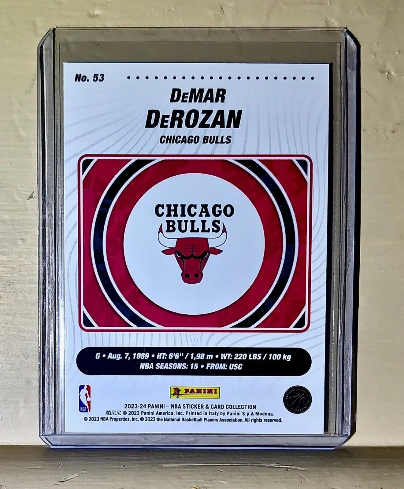 DeMar DeRozan 2023-24 Panini NBA Basketball #53 Card Chicago Bulls - Basketball Card Single