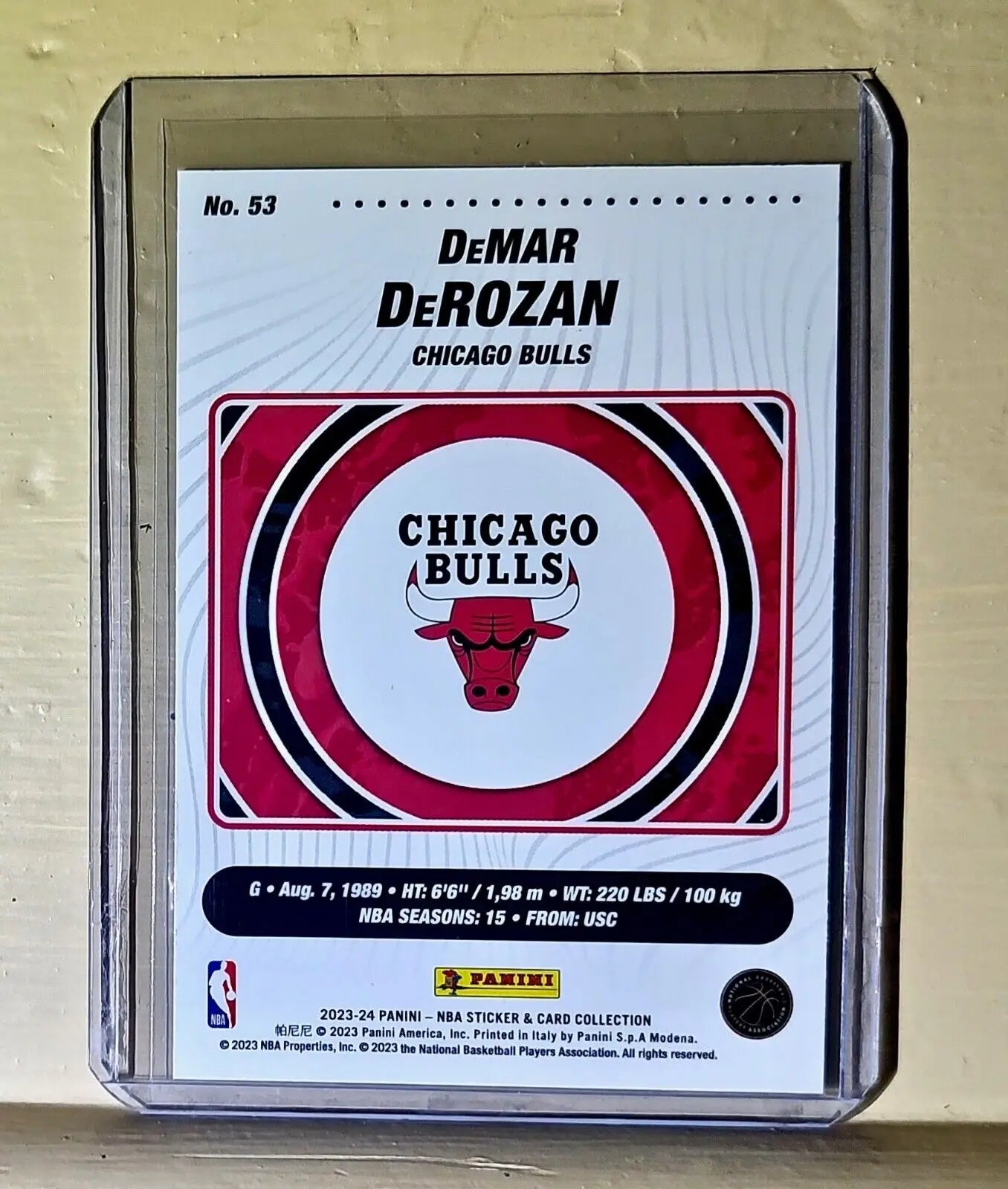 DeMar DeRozan 2023-24 Panini NBA Basketball #53 Silver Foil Card Chicago Bulls - Basketball Card Single